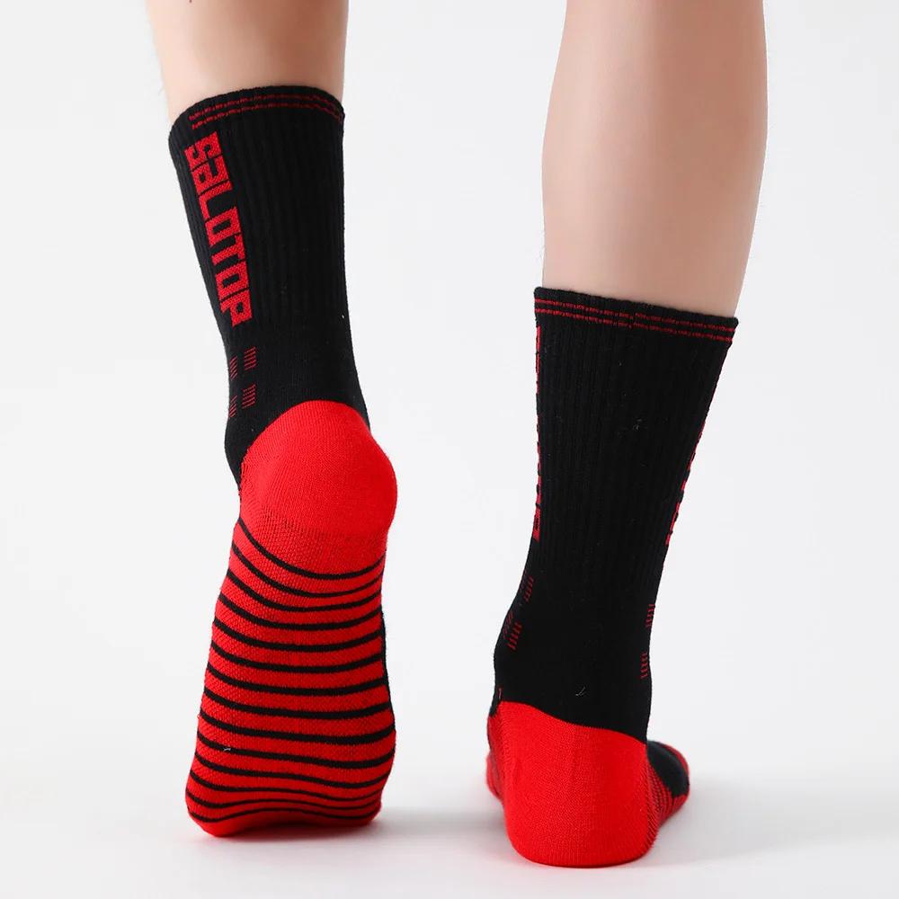 5 pairsMen\'s Anti-slip Football Socks Men Women Non-slip Soccer Basketball Tennis Sport Socks Grip Cycling Riding Socks 38-45