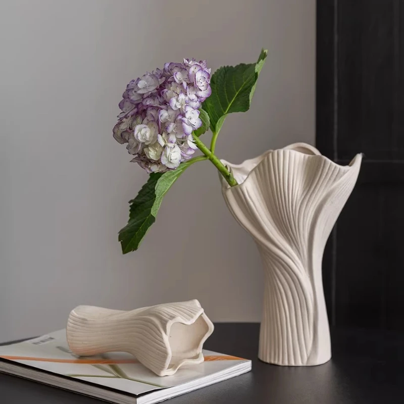 

Balcony Pots Vases Ornament Simplicity Homestay Bottle Vases Hydroponic Ceramic Home Decor Un Vaso MH40HP