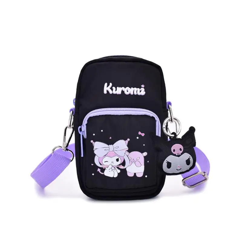 Mini bolso de hombro de dibujos animados de Hello Kitty para niña, moda de princesa Sanrio, envoltura versátil My Melody Kawaii, impermeable, portátil, nuevo