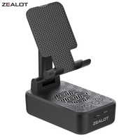 ZEALOT Z7 Cell Phone Stand with Wireless Bluetooth Speaker and Anti-Slip Base HD Surround Sound Perfect for Home and Outdoors