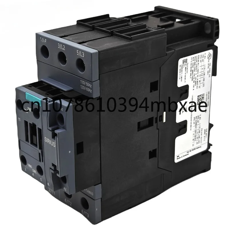 New Original 3RT2035-1AK60 110 V AC Contactor 3RT2 Series Contact 40 A 690V 3 Pole 3 Normally Open 18.5 KW