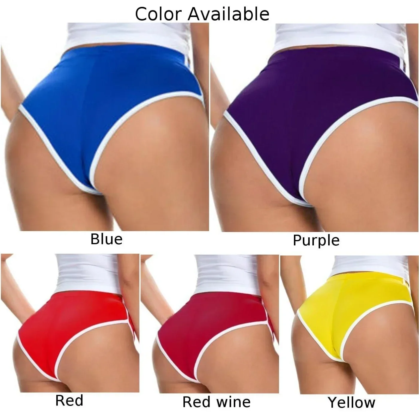 Pantaloncini da yoga sportivi da donna in tinta unita elasticizzati senza cuciture fitness corsa allenamento palestra pantaloni comodi caldi più biancheria intima femminile