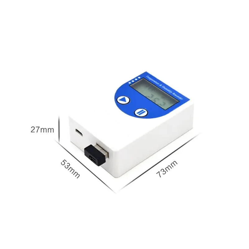 waterproof display temperature humidity recorder usb temperature logger with input recorder