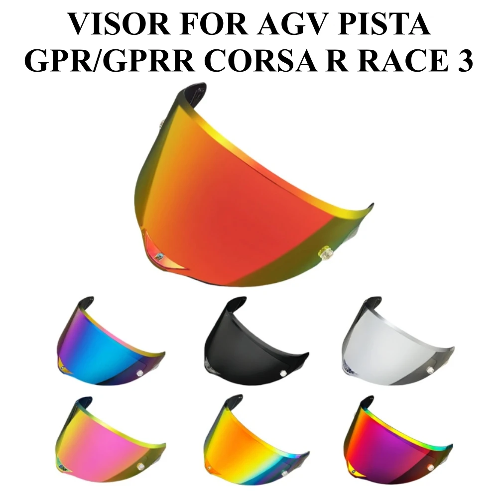 PISTA Motorcycle Helmet Visor For AGV PISTA GPR GPRR CORSA R RACE 3 Casco Lens Shield Uv Protection Windshield Moto Accessories
