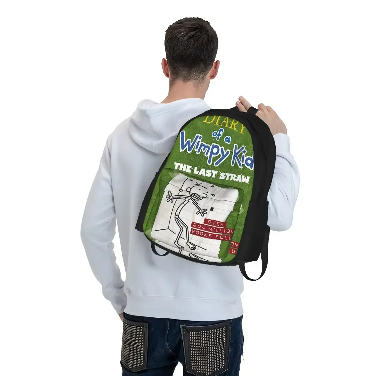 Diary Of A Wimpy Kid The Last Straw Cover Backpack Boys Girls Bookbag Children School Bags Rucksack Travel Rucksack Shoulder Bag