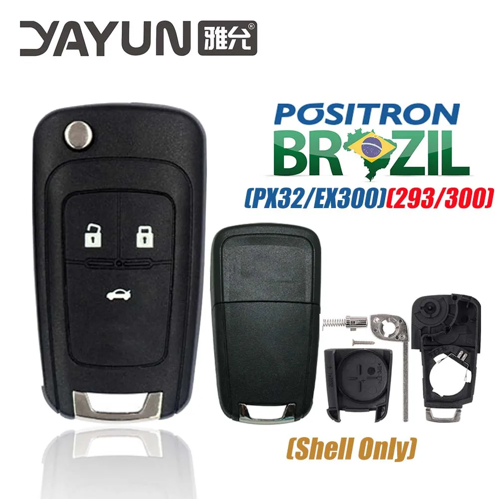 

YAYUN AKGMF104 Positron Flex FOB чехол для дистанционного ключа с необрезанным лезвием охранная сигнализация 3-кнопочное управление для Chevrolet