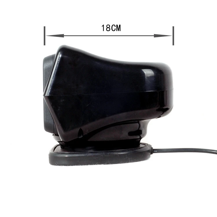 QUAI-IT360 درجة التحكم عن بعد 7 بوصة LED الكشاف 50 واط تدوير الأضواء الخفيفة لشاحنة على الطرق الوعرة SUV قارب القيادة البحرية