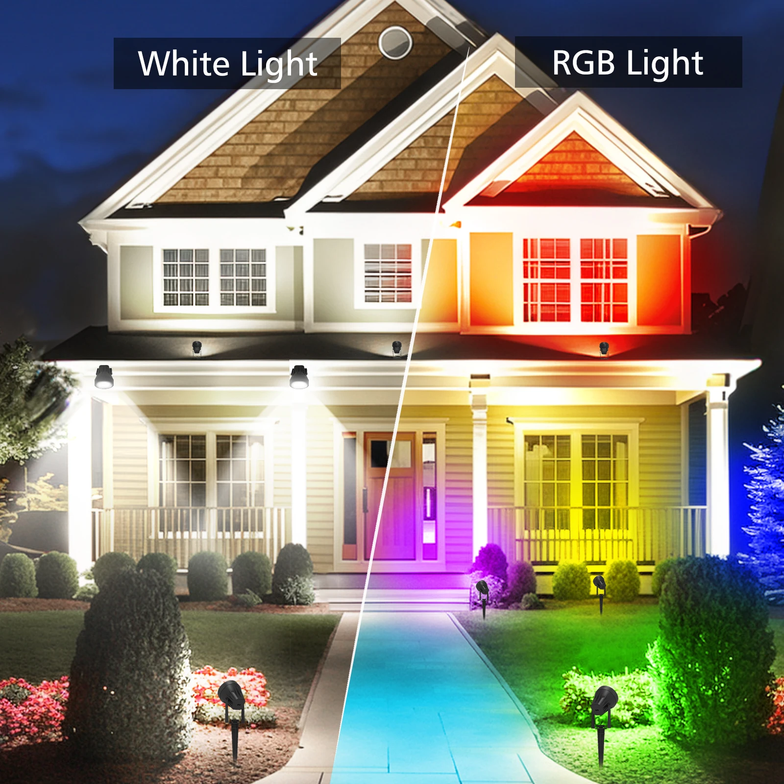 COB RGB Led مصابيح حديقة مصباح حديقة الجهد المنخفض إضاءة المناظر الطبيعية مقاوم للماء مصابيح خارجية حديقة الديكور الإضاءة في الهواء الطلق #6