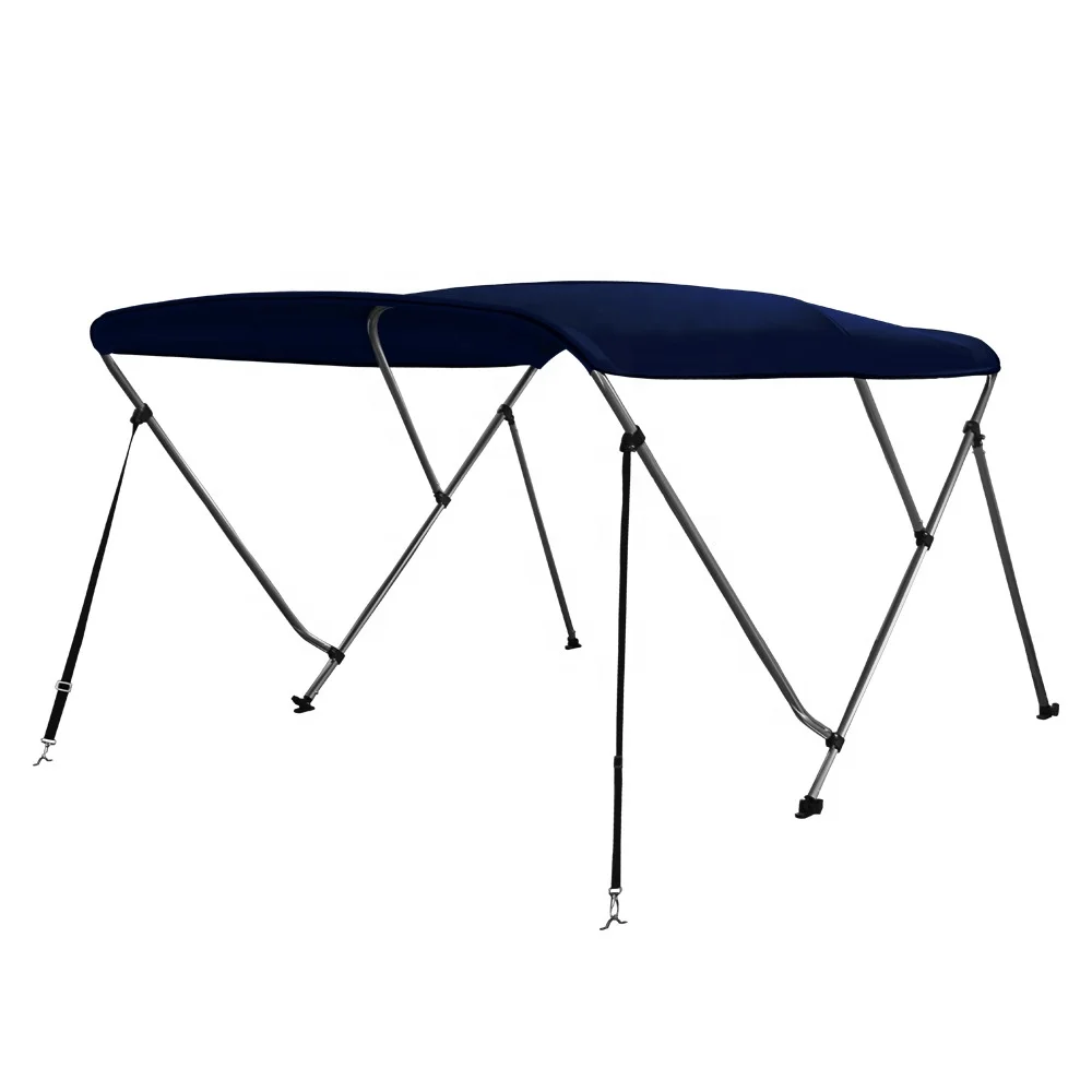 

600D 3-лубочный верхний холщовый чехол Biminii с рамкой, водонепроницаемый солнцезащитный козырек с защитой от УФ-лучей, сверхмощный чехол на крышу лодки