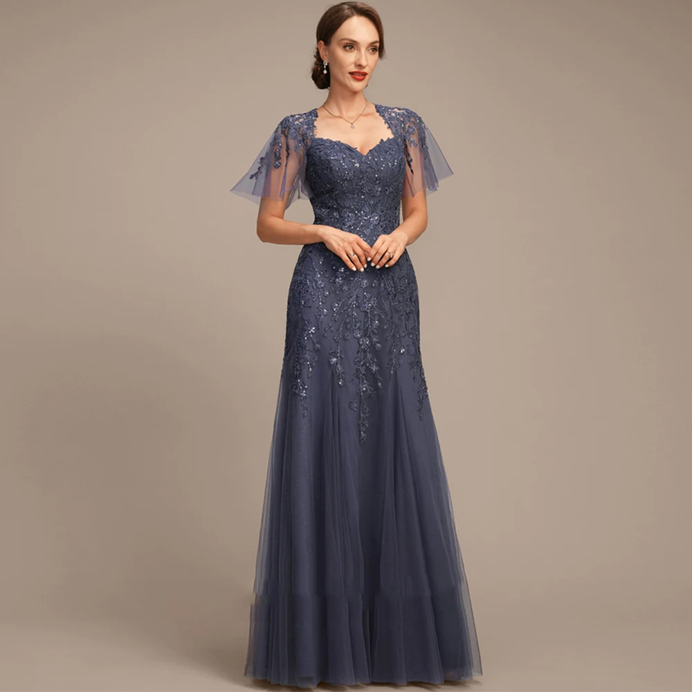 

Strapless Mother of the Bride Dresses Exquisite Mermaid Long Wedding Guest Gowns Soft Tulle Elegant Dress Women Wedding Party