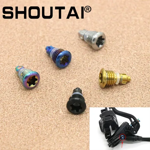 Aleación de titanio de purga de bicicleta para Magura MT2 MT4 MT5 MT7 MT8 tornillos MTB con junta tórica EBT tornillo de llenado de aceite accesorios de freno