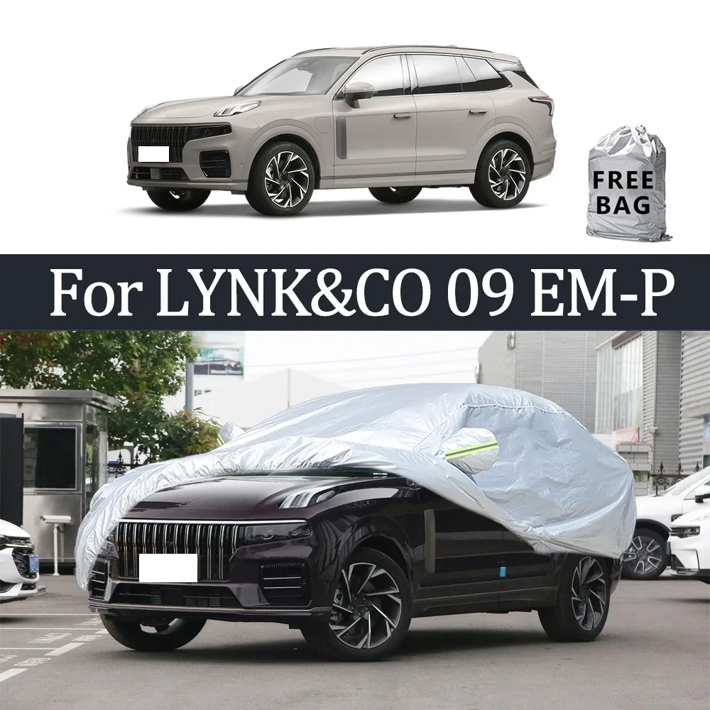 

For LYNK&CO 09 EM-P Car Cover Outdoor Protection Covers Snow Sunshade Waterproof Dustproof Exterior UV Car Accessories