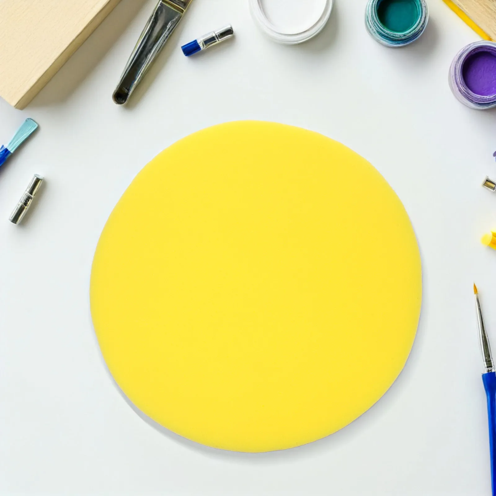 Round Pottery Sponge Pad High Density Thick 50Mm Soft Sponge for Pottery Glazing Clay Shaping Craft Drawing Sponges Ceramics