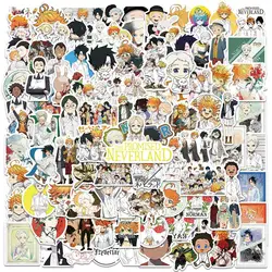 100pcs The Promised Neverland Stickers Cartoon Graffiti Scooter Motorcycle Car Diy Decoration Stickers For Kids Toy