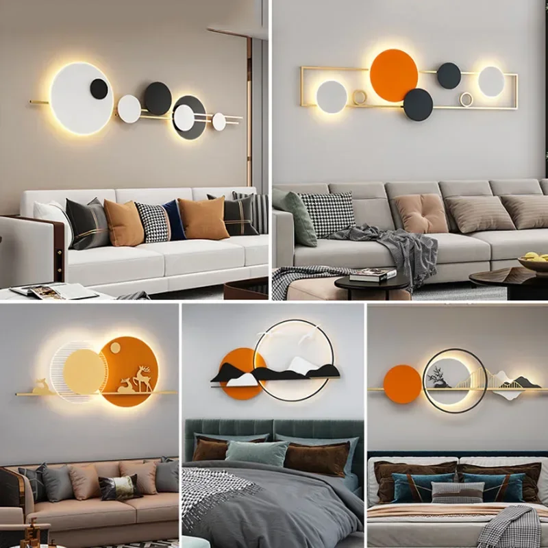 Multifunctional Wall Lamp Indoor Lighting Creative Long with Plug New LED  Living Study Dining Office Room Bedroom Flats Lamps