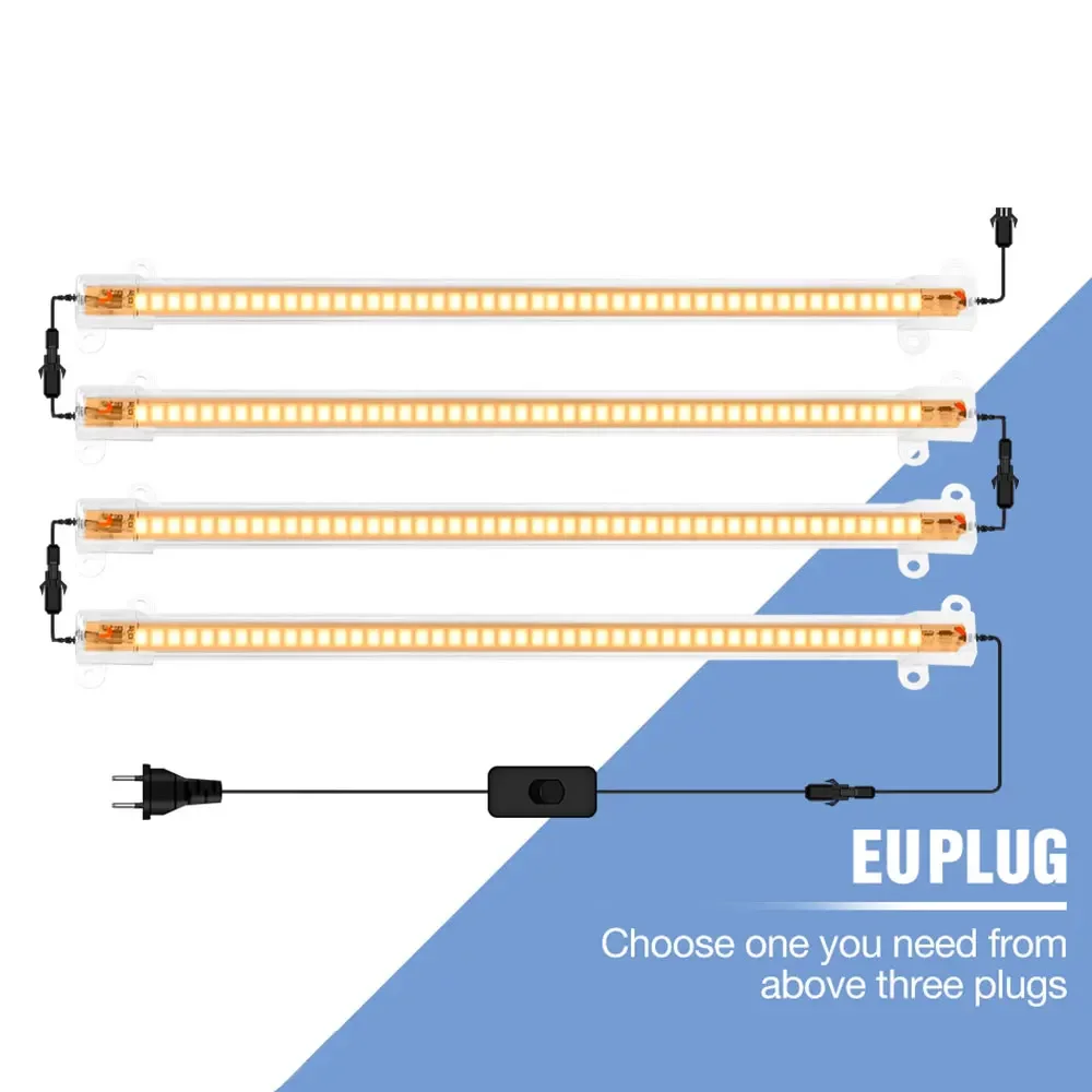 LED نمو النبات شريط إضاءة الطيف الكامل داخلي الزراعة المائية زراعة مصباح الدفيئة خيمة زهرة بوعاء الخضار ملء الإضاءة