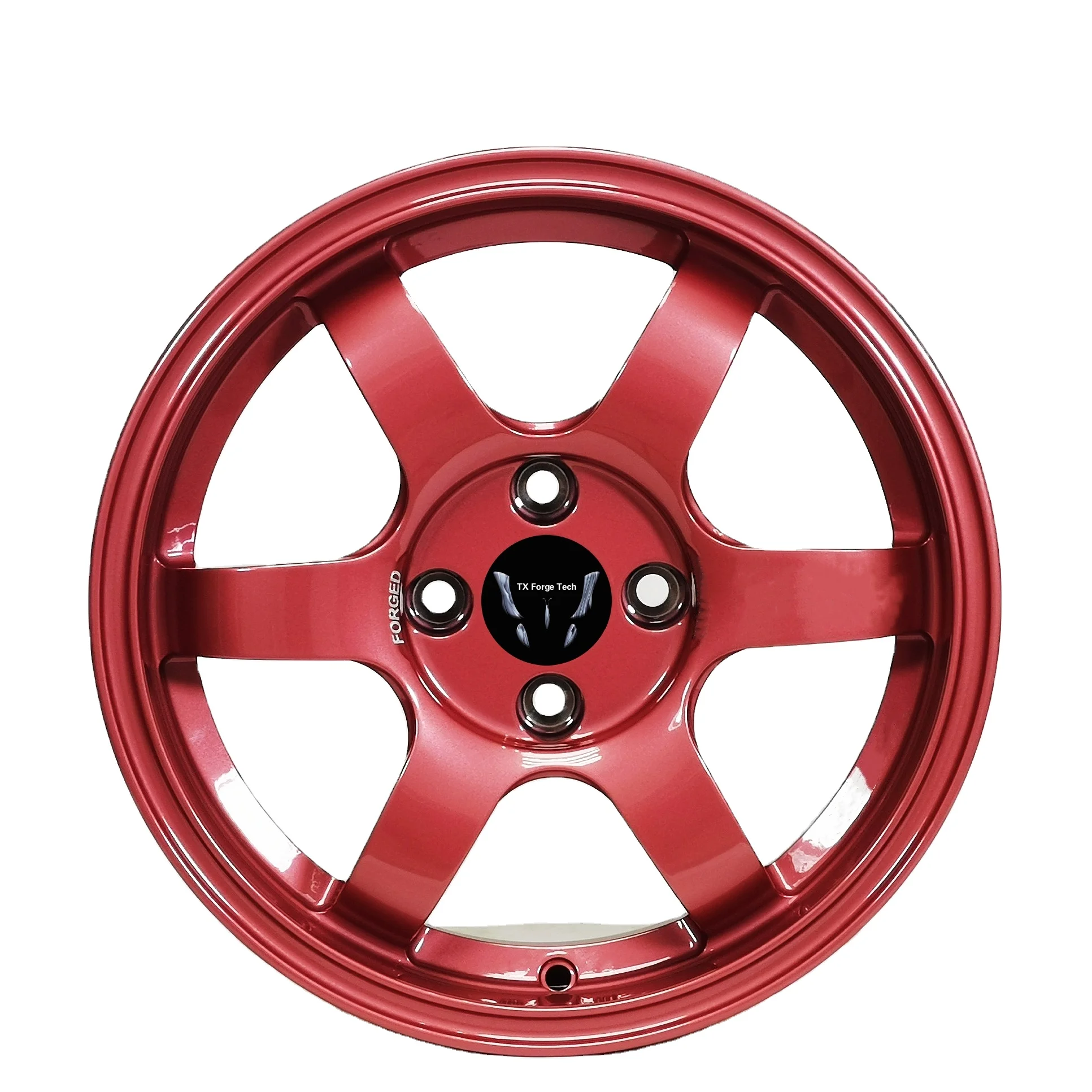 

Source Factory Custom Aluminum Alloy Rims Modified Hub 18 19 20 21 Inch Red Forged Wheels