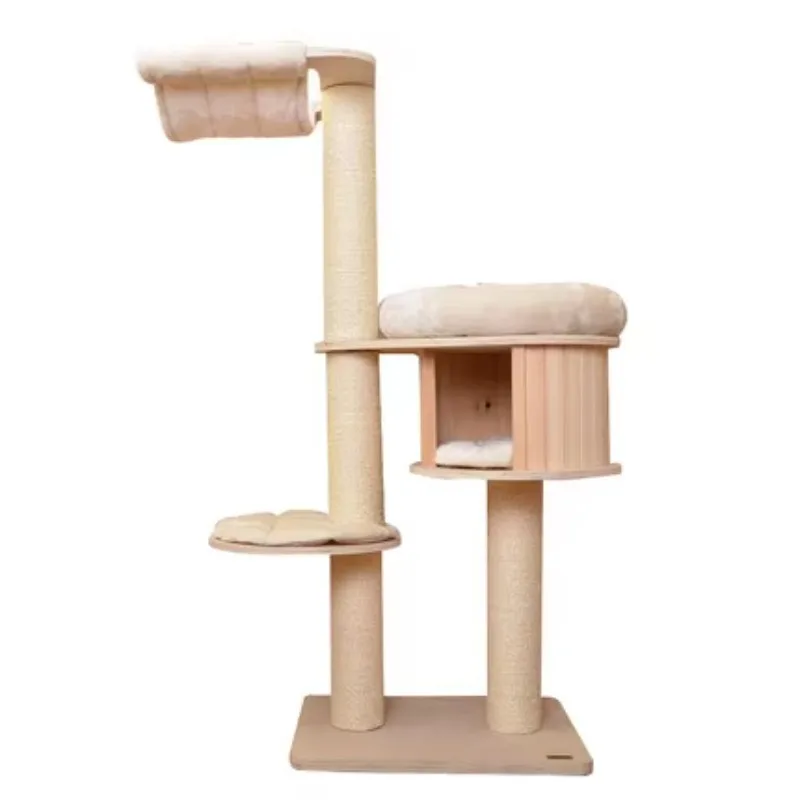 

Modern Cat Furniture Luxury Wooden Cat Tower Tree House
