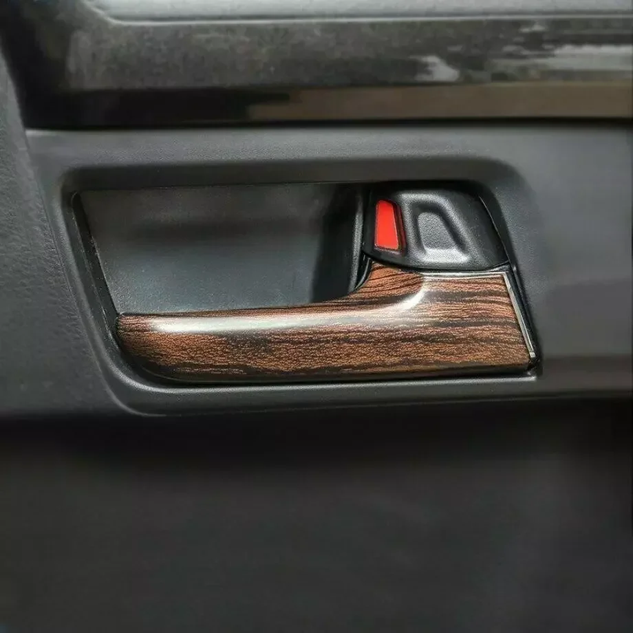 For 2017-2023 Toyota 4Runner Wood Grain Interior Car Door Handle Cover Trim 4PCS