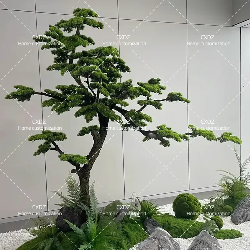 Simulated Green Plants Welcome Pine Luo Hansong Fake Trees for Shopping Malls Hotels Decorative Modeling Large Landscape