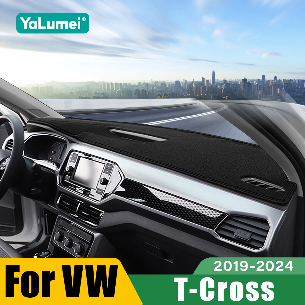 Für Volkswagen VW T-CROSS TCROSS 2019 2020 2021 2022 2023 2024 Auto-Armaturenbrett Sonnenschutz Abdeckung Rutschfestes Zubehör