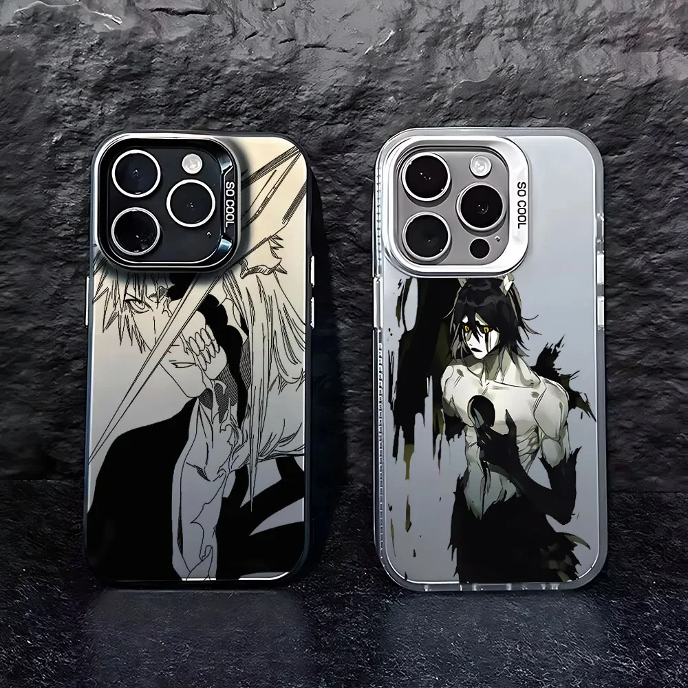 Japanische Anime BLEACH Mattierte Hülle für iPhone 17 Air 16 E 15 14 Plus 13 12 Mini 11 Pro Max Acryl Kurosaki Ichigo Hardcase