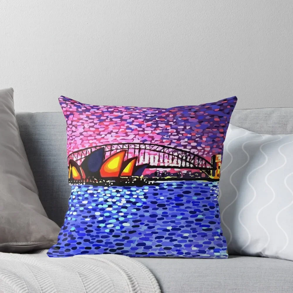 

Sydney Harbour Throw Pillow Cushions For Sofa Plaid Sofa Pillow Decor pillow