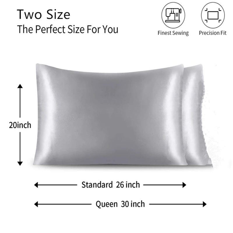 100% Natural Mulberry Silk Pillow Case Real Silk Protect Hair Skin Pillowcase Two Size Customized Bedding Pillow Cases Cover