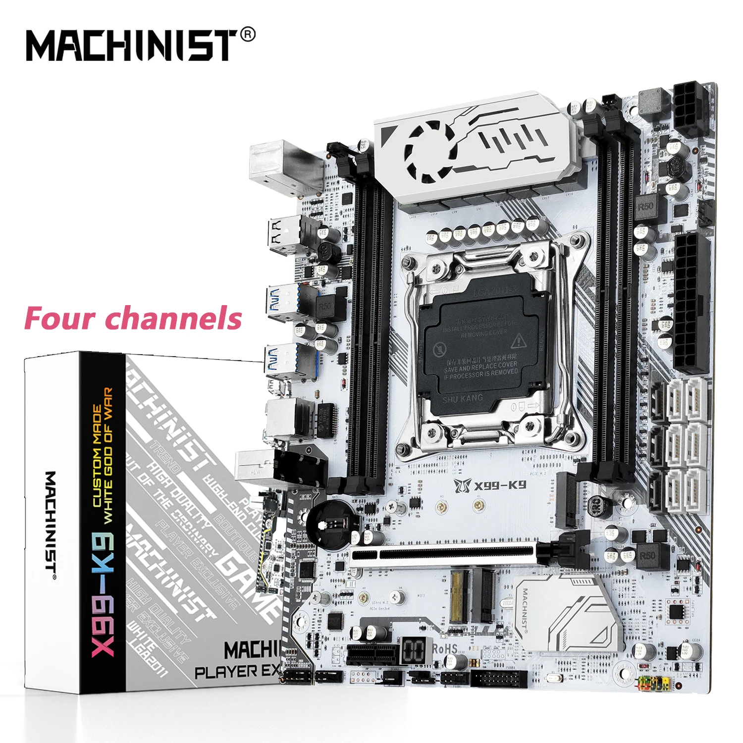 MACHINIST X99 K9 Motherboard Support Intel Xeon E5 V3&V4 LGA 2011-3 CPU DDR4 RAM NVME M.2 WIFI Slot USB 3.0 Four Channel Memory