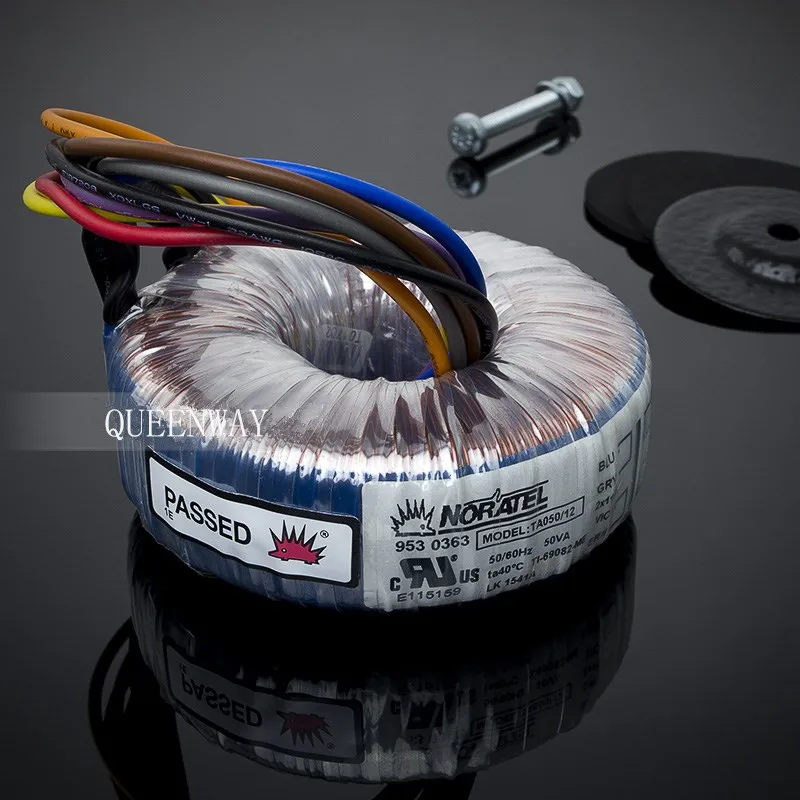 T-024 50VA 2*12V 2.08A NORATEL Toroidal Cattle 50W New Toroidal Transformer Primary Rated Voltage 0V-115V*2 50/60Hz