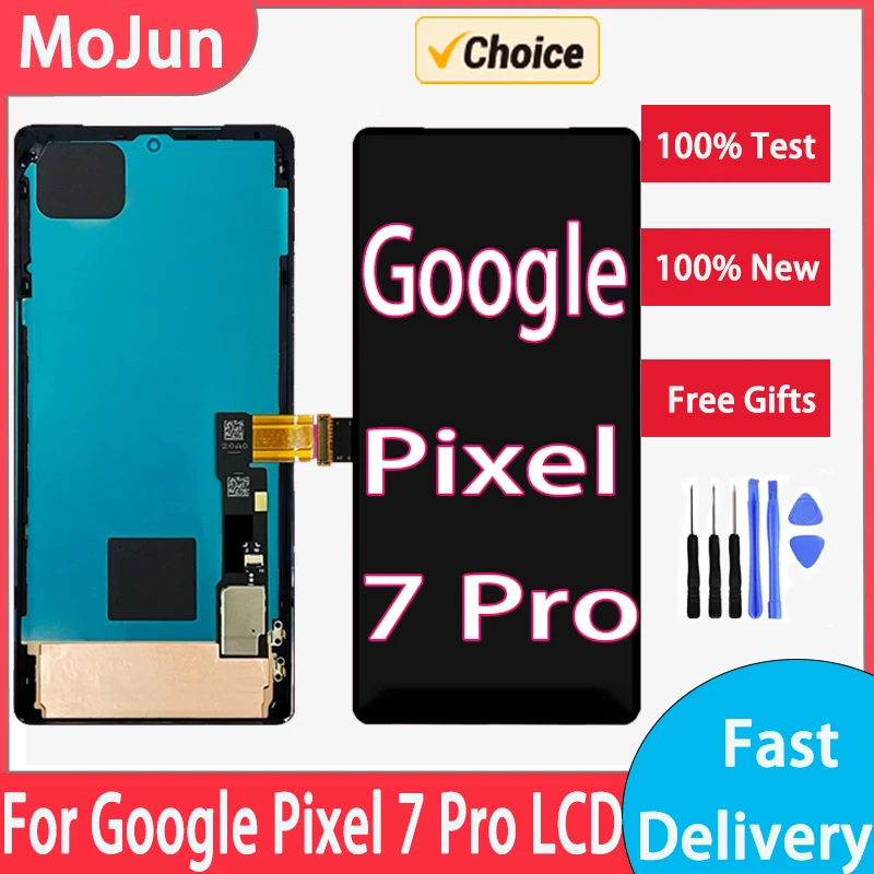 6.7\'\'Super AMOLED For Google Pixel 7 Pro Lcd Display Digital Touch Screen Replacement For Google Pixel7 Pro GP4BC GE2AE Screen