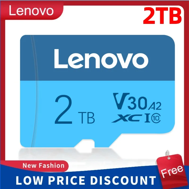 Lenovo Tiny SD Card 2TB schede di memoria ad alta velocità 256GB 512GB classe 10 Storage Micro TF SD card 128GB 1TB per telefono PC tablet MP4