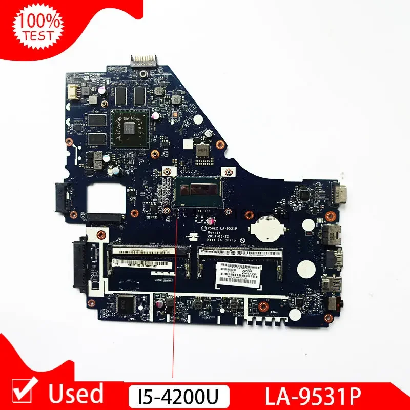 Used For Acer E1-572 V5-561G E1-572G Laptop Motherboard V5WE2 LA-9531P With I5-4200U I5 CPU