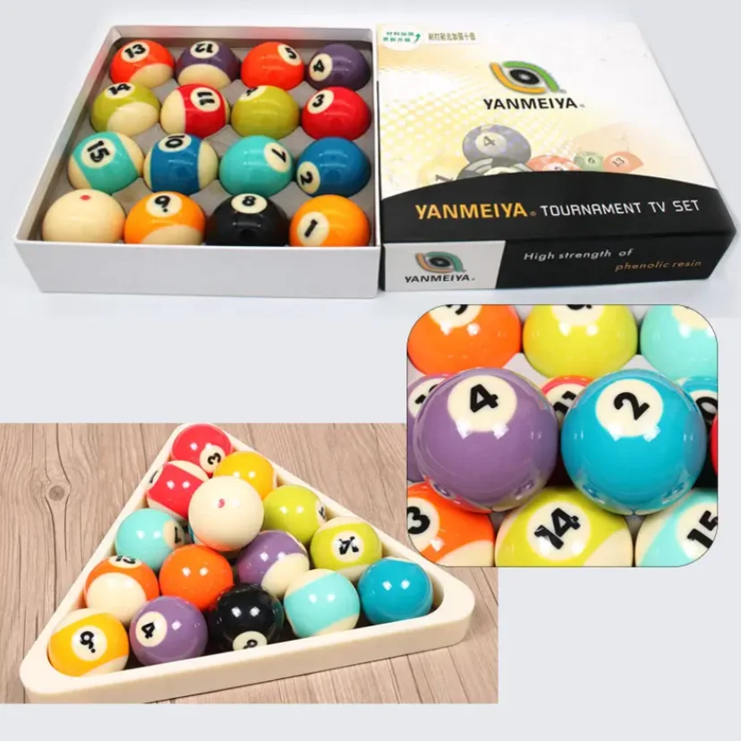 

Смоляные бильярдные шары 2 1/4 дюйма для внутреннего бильярдного стола, тренажерного зала, спортивная коробка, 16 шт.