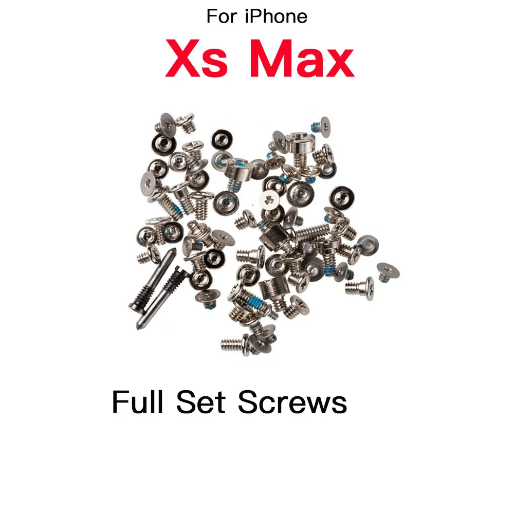 Full Set Screws Replacement For iPhone 7 8 Plus X XR XS 11 12 Mini Pro Max Incl 2X Botton 5 Star Screw