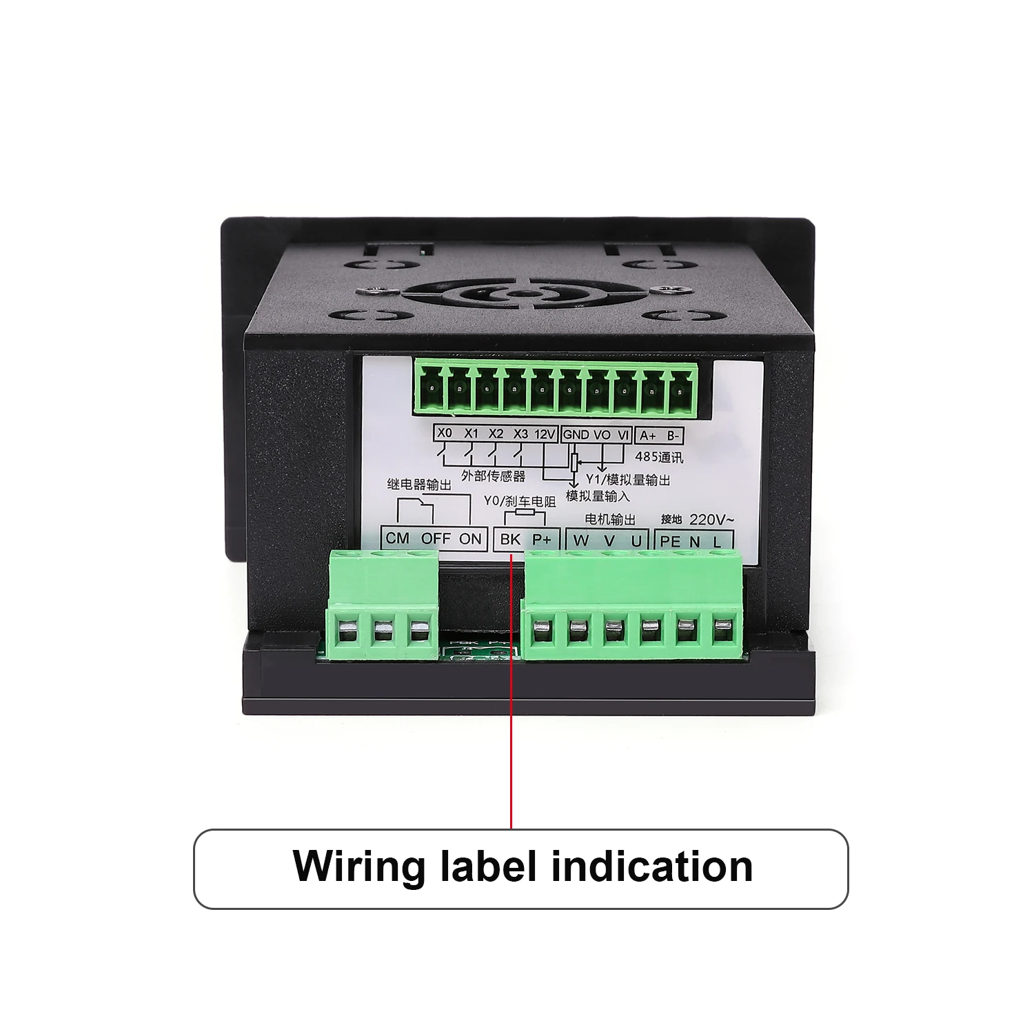 220VSingle เฟส Inp Vfd 750W ความถี่ Converter เพิ่ม RS485สามเฟสมอเตอร์ MCU อินพุทเฟสเดียว0.75KW อินเวอร์เตอร์