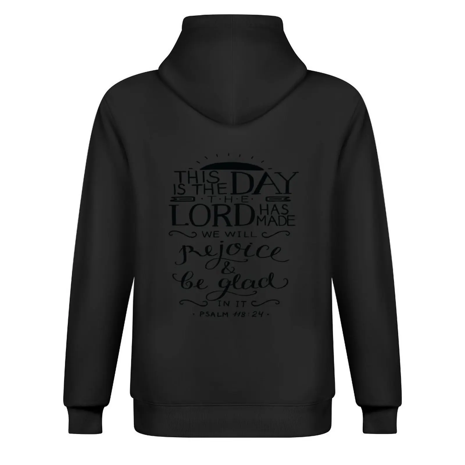 هذا هو اليوم الذي صنعت الرب، سوف نتوء به وسيكون سعيدا به مزور 118:24 هوديي ملابس الخريف الكورية الجديدة في هوديس