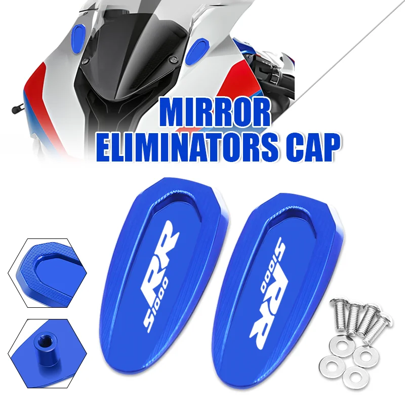 

NEW Motorcycle Windscreen Driven Mirror Hole Cover Mirror Eliminators Cap For S1000RR s1000rr 2020-2024 S1000RR S1000 RR 09-17