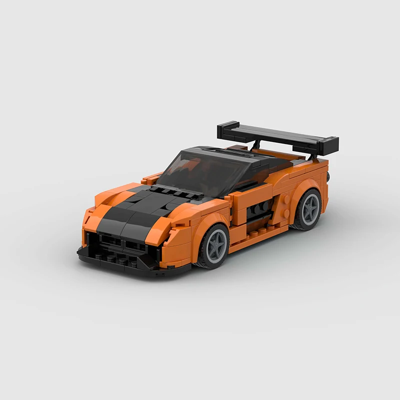 City Car Vehicle Speed Champion Racer MOC Fast & Furious RX7 Building Blocks Brick Racing Supercar Creative Garage Set Kids Toys