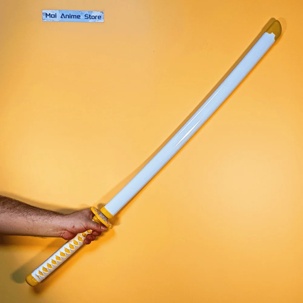 Figura de acción de Katana samurái japonesa de 40 pulgadas, espada de hoja de Anime, tamaño Real, tamaño Real, accesorio de Cosplay, juguete para regalo afilado