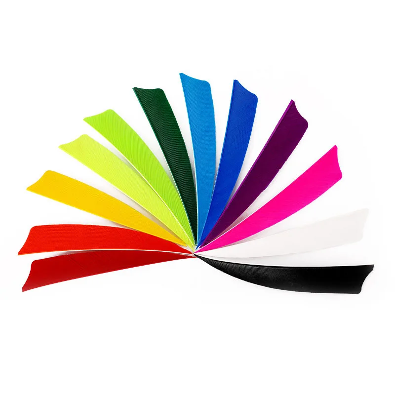 

100pcs Archery 4inch Turkey Feather Arrow Fletching Shield Natural Feather Vane Right/Left Wing Hunting Bow Arrow Accessories