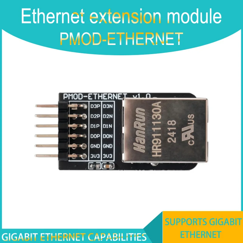 PMOD-ETHERNET uitbreidingskaart standaard PMOD-interface FPGA-uitbreidingsmodule Gigabit ETHERNET-interface met filtertransformator