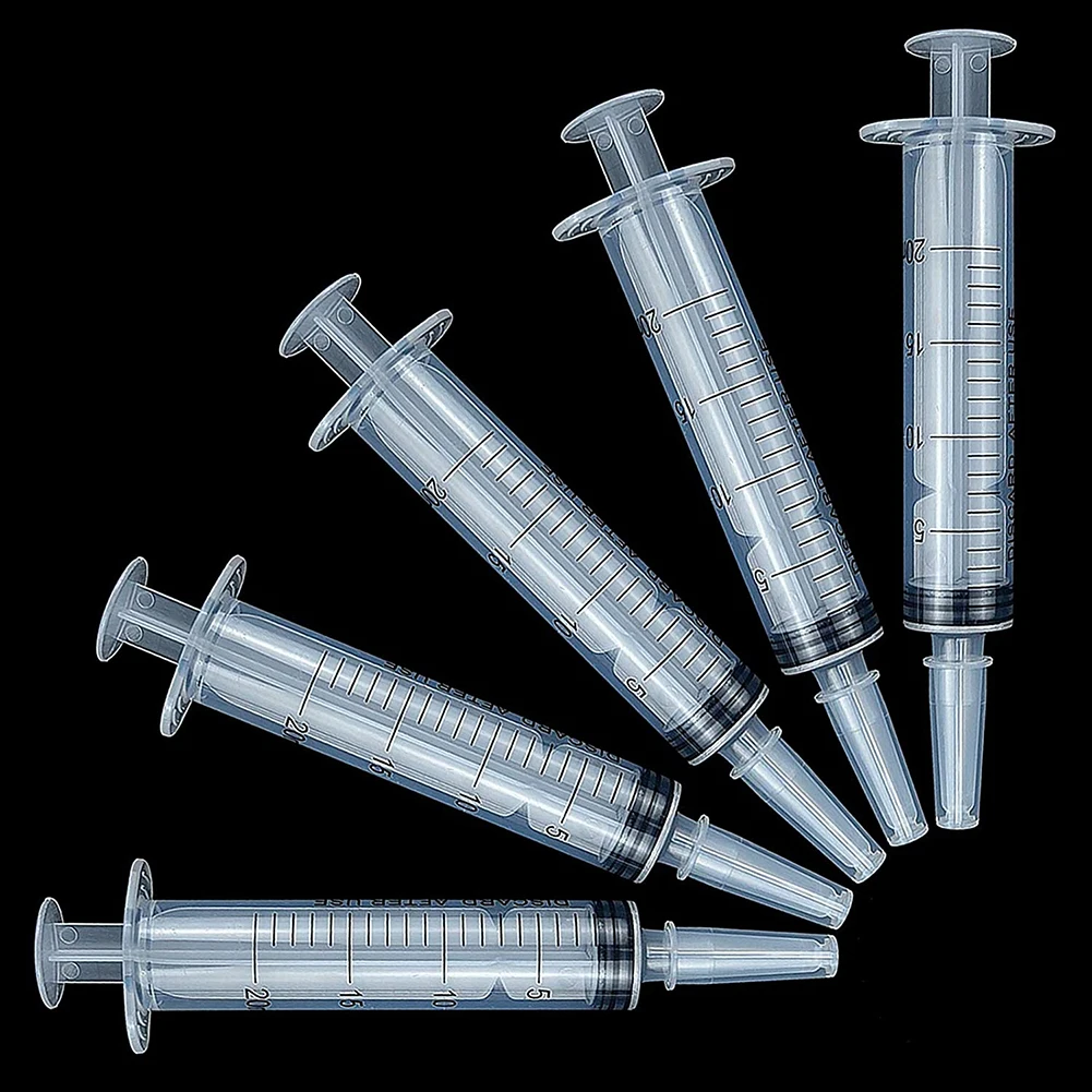 Jeringa de alimentación de 20ml, relleno de pegamento, Enema, nutritivo, estéril, sin aguja, recarga de riego para hidroponía Industrial