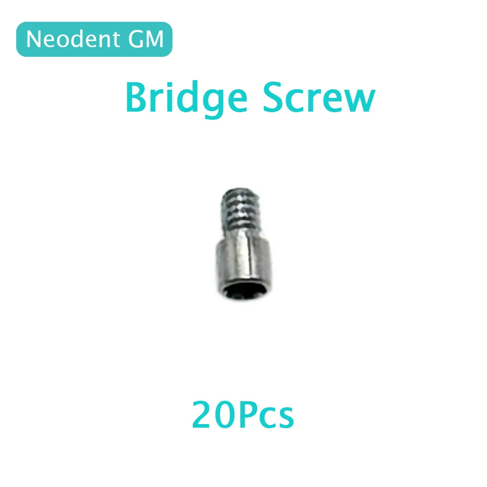 20Pcs Set Titanium Dental Implant Bridge Screw For Neodent GM High Precision Prosthetic Abutment Parts Dental Laboratory Clinic