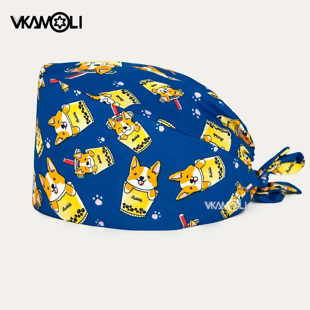 Commercio all'ingrosso unisex scrub cap personalizzato medico infermieristica cappello infermiere cap per ospedale dentista farmacia cappello da lavoro cappello chirurgico