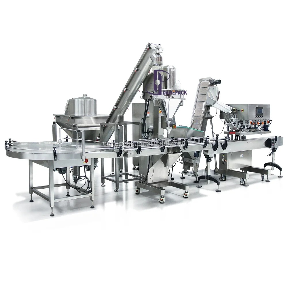 Auger Filler Automatic Salt Spice Powder Bottle Filling Machine Powder Filling Capping Machine