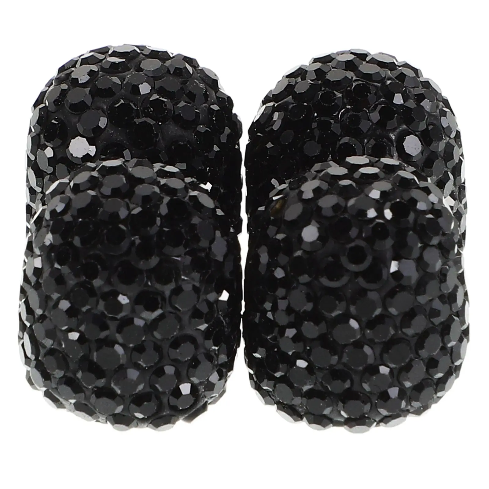

4 Pcs Tires Cap Bling Car Valve Caps Air Flashing Cute Black Sparkly Accessories Stem