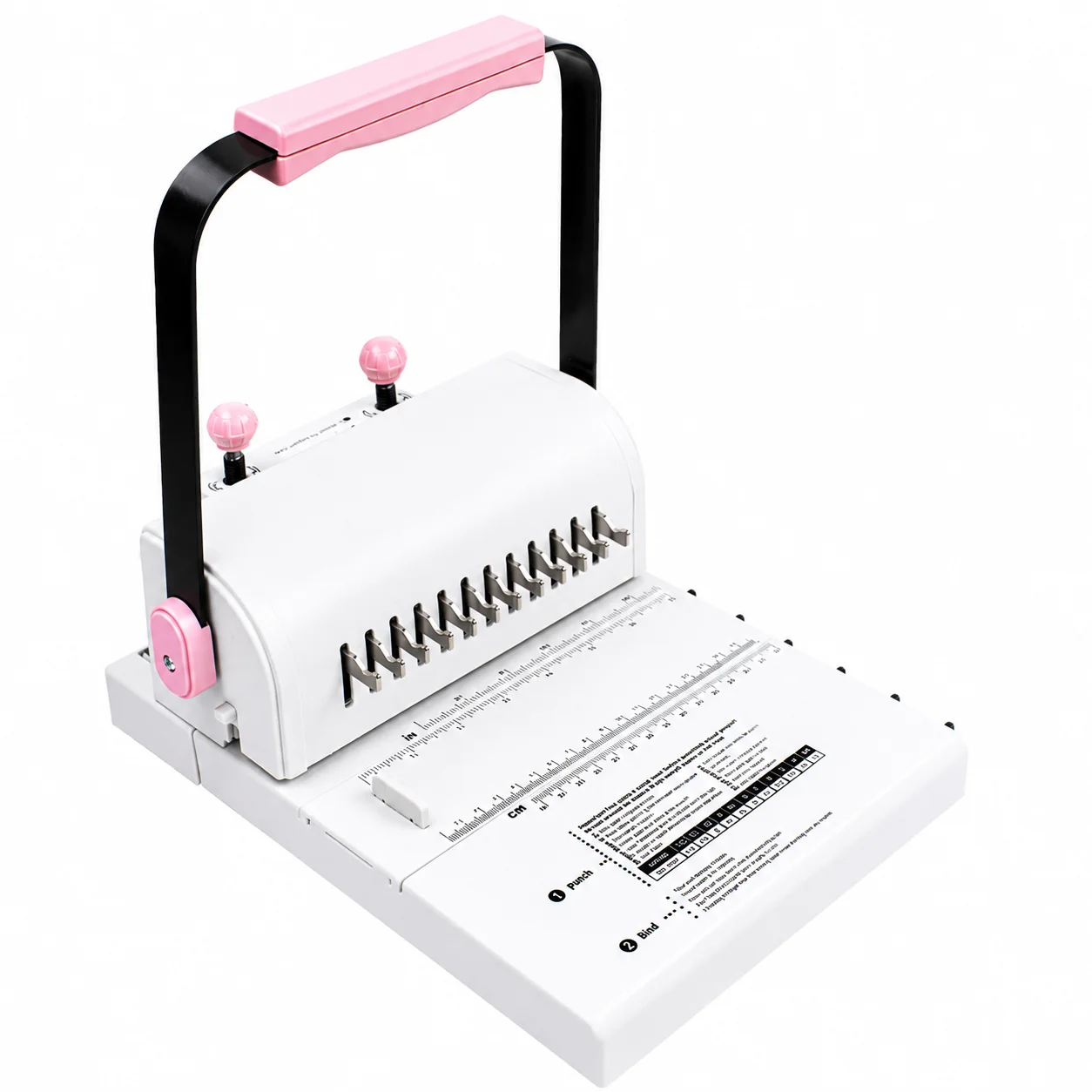 hit productDouble Coil Binding Machine 12 Hole Punch Perforator Office document Binding Equipment Metal Binding Folder for Creat