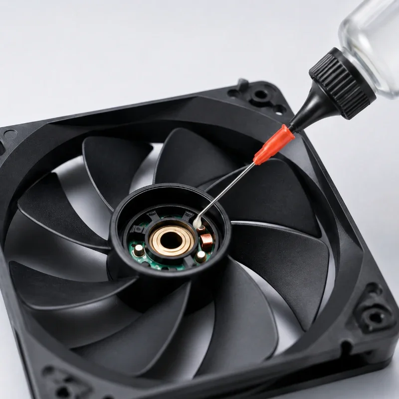 Cooling Fan Lubricating Oil High Speed Fan Bearing Lube Shaft Quiet Noise Reduction Needle Tip PC CPU GPU Radiator Cooler Repair