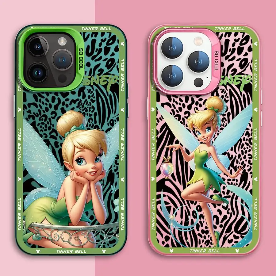 Disney Tinker Bell Phone Case for iPhone 12 Pro X 14 Pro XS Max 13 15 16 Plus XR 11 Pro Max Soft TPU Silicone Cover